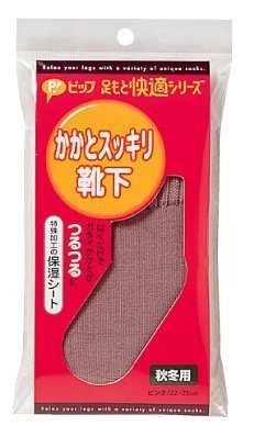 ピップ 足もと快適シリーズ かかとスッキリ靴下 秋冬用 ピンク