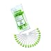 Disposable, ridged, soft foam cleans between teeth, helps remove mucous and stimulates tender oral tissue. Long plastic handle protects fingers. Neutralizes acidity.