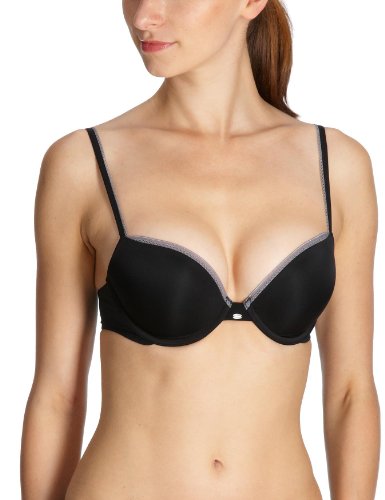 Calvin Klein underwear Damen BH/ Push-up F3317E Naked Glamour Push Up, Gr. 65D (30D), Schw Preisvergleich