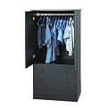 Black 3-Drawer Wardrobe