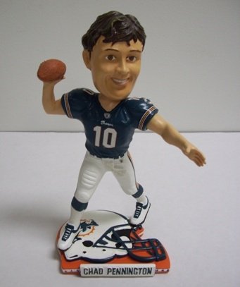 Chad Pennington Miami Dolphins Helmet Base Bobblehead