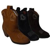 Ladies Rocket Dog Shoe Me Cowboy Western Oiled Suede Leather Ankle Boots UK 3-8