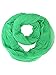 Green Sheer Pleated Infinity Scarf
