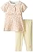 BON BEBE Girls' Newborn Floral 2 Piece Dress Set