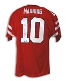 Eli Manning Autographed/Hand Signed Ole Miss Red Jersey