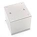 Doitb Square Stainless Steel Tissue Box Holder Cover Pumping Paper Case Dispenser Desk Organizer for Bathroom Home Office Hotel
