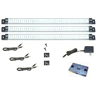 ALL NEW! Designer Series 3 - 18' Panel LED Set, COOL White, Power Supply, Dimmer, Plug N Play Today!