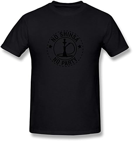 CHUNYAO No Shisha No Party F1 T Shirts For Men Black