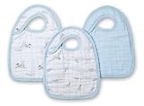 aden + anais 3 Count 100% Cotton Muslin Snap Bib, Liam The Brave