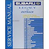 2001 Subaru Legacy & Outback 6 Cylinder Repair Shop Manual Supplement by Subaru
