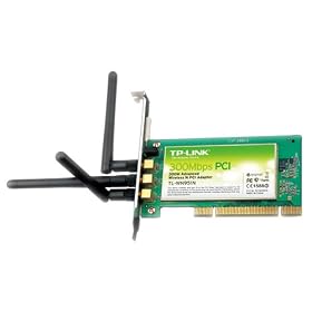 TP-LINK TL-WN951N IEEE 802.11b/g/n Wireless PCI Adapter Up to 300Mbps WEP WPA/WPA2 WPA-PSK/WPA2-PSK (TKIP/AES) Athero 3T3R 2.4GHz