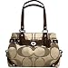 Coach Signature Sateen Carly Carryall 13303 khaki brown