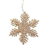 144 -2 Gold Glitter Snowflake Winter Wedding Favors or Ornaments