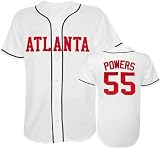 Atlanta #55 Kenny Powers Baseball Jersey