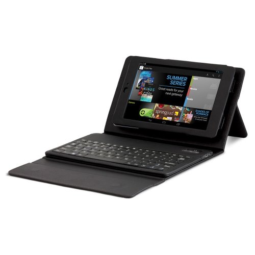 Hipstreet 7-Inch Case with Bluetooth Keyboard for Asus Google Nexus (HS-ANX7FKBCS-BK)