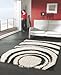Alpine Shaggy White/Black Rug 120cm x 170cm
