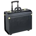 US Luggage Leather Look Rolling Catalog Case - K74-4 Black