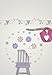 Wall Pops WPB0600 Patchwork Daisy Blox Wall Decals