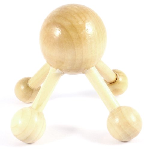 Wooden 4 Ball Jaws Handy Massager