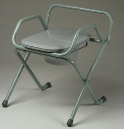 Commode - Folding Space Saver. Foldable Commode Weight Capacity: 300 pounds.