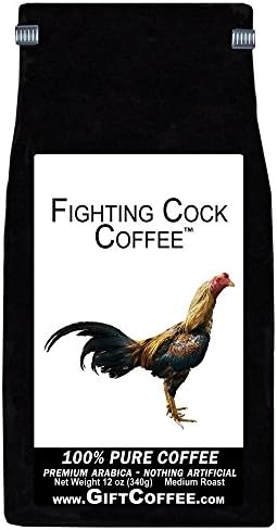 Fighting Cock Gift Coffee, Gourmet Regular Grind Gift Coffee 12 Ounces