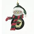 Minnesota Wild 3" Acrylic Striped Home Run Snowman - NHL Hockey