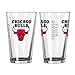 NBA Chicago Bulls Elite Pint Glass, 16-ounce, 2-Pack