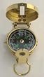Lensatic Pocket Compass Brass Military Style
