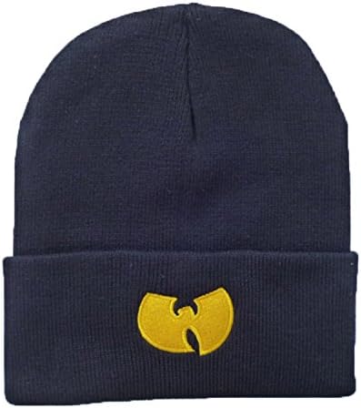 RULIU Men's Sport Beanie Wu Tang Hat Black Gold