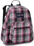 JanSport Classics Series Half Pint Backpack (Pink Poodle Grey Duke Plaid)