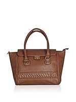Carla Belotti Bolso asa de mano Handbag Light Brown Elena (Marrón Claro)