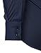 H2H Men's Wrinkle Free Slim Fit Dress Shirt w/ Solid Long Sleeve, Blue, ASIA M (US S)