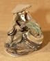 Bonsai Boy's Man Trimming Bonsai Tree Ceramic Figurine - 1 1 2