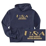 Sweatshirt Navy Blue Usa Light Vehicle Motor Mechanic Occupations