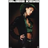 Alicia Keys (Green Hat) Music Poster Print