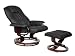 Leather Recline Office Chair Relax Sofa w/Ottoman O3