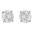 Tressa Sterling Silver 6mm Round Cut CZ Earrings