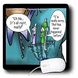 Londons Times Funny Music Cartoons - Excited Pen - Mouse Pads
