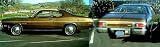 1971-74 GOLD Duster Sides, '71 Tail Panel & 3 Names Stripe Kit - BROWN