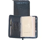 Scully Leather Zip Pocket Agenda Ostrich 5008Z Organizer