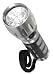 6 LED / 1 STANDARD BULB FLASHLIGHT - GUN METAL