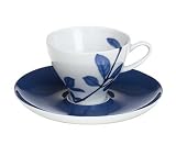 Mikasa True Blue 8-Piece Espresso Cup and Saucer Set