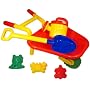 Nantong JHS-121 - Sand-Spiel-Set  Schubkarre  aus Plastik bestehend aus 6 Teilen
