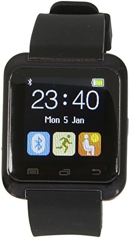 Vamery U8 Bluetooth Smart Watch UWatch WristWatch Phone with Camera Touch Screen for iphone 4/4S/5/5C/5S Android OS and IOS Smartphone Samsung HTC Sony Blackberry Smartphone (U8-Black)