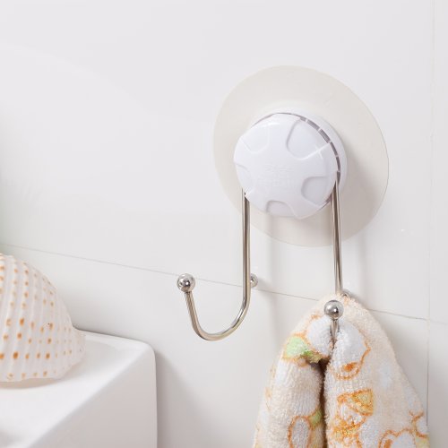 Detail image GarBath Stainless Steel Double Towel Hook With EZ-Install for Tiles