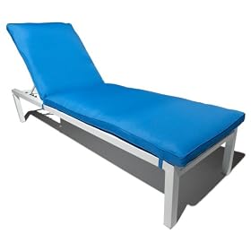 Strathwood St. Croix Aluminum Chaise Lounge with Cushion