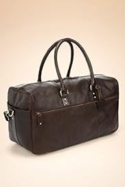 Burnished Leather Square Holdall