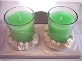 41WGARqYcsL. SL160  Set of 2 Honeydew Scented Votive Candles w/ Holders  Brand New in Box