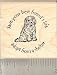 Adopt From a Shelter Rubber Stamp - Wood Mounted