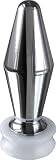 Mr-S-Leather ElectraStim ElectraProbe Uni-Polar Metal Butt Plug (105mm X 35mm)